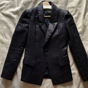 Beginning Boutique Black Sparkle Blazer